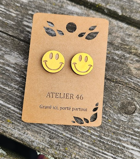 Boucles d'oreilles Stud Happy