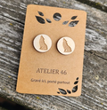 Boucles d'oreilles Stud Loup